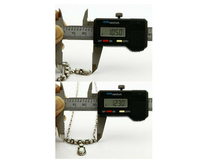 C.1990's Navajo Mae Bia Opal .925 Silver 5 Stone Necklace