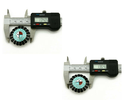 Zuni Handmade Inlaid Tiwa Pendant Brooch Pin 925 Sterling Silver LL Dickson 1998