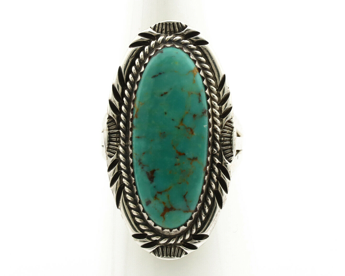 Navajo Ring .925 Silver Arizona Turquoise Artist Native American C.80's