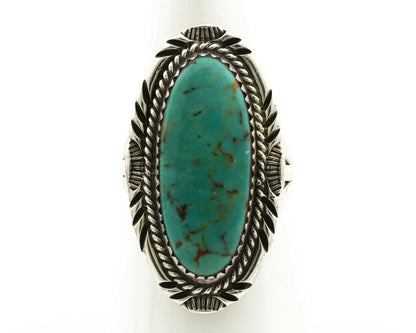 Navajo Ring .925 Silver Arizona Turquoise Artist Native American C.80's