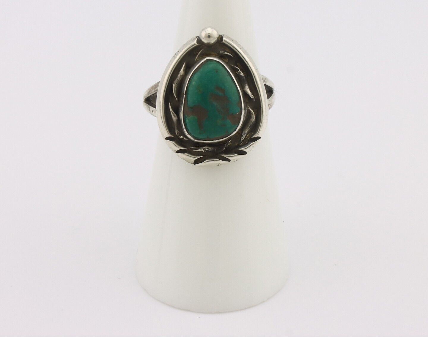 Navajo Handmade Ring 925 Silver Southwest Turquoise Native Artist C.80's