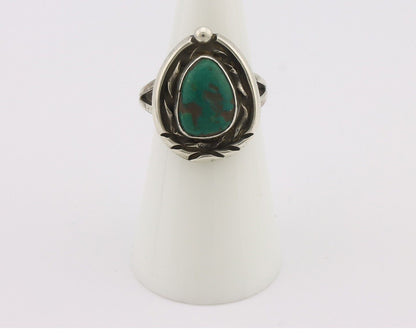 Navajo Handmade Ring 925 Silver Southwest Turquoise Native Artist C.80's