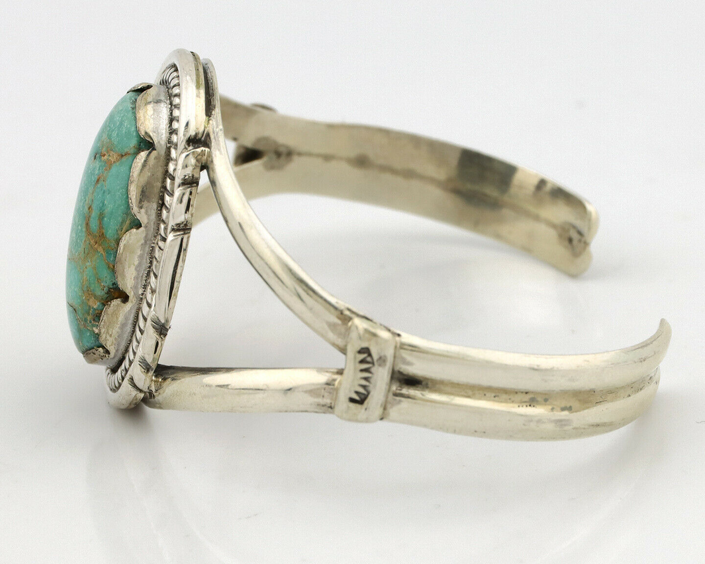 Navajo Bracelet .925 Silver Southwest Turquoise Apache Manufacturing C.80's