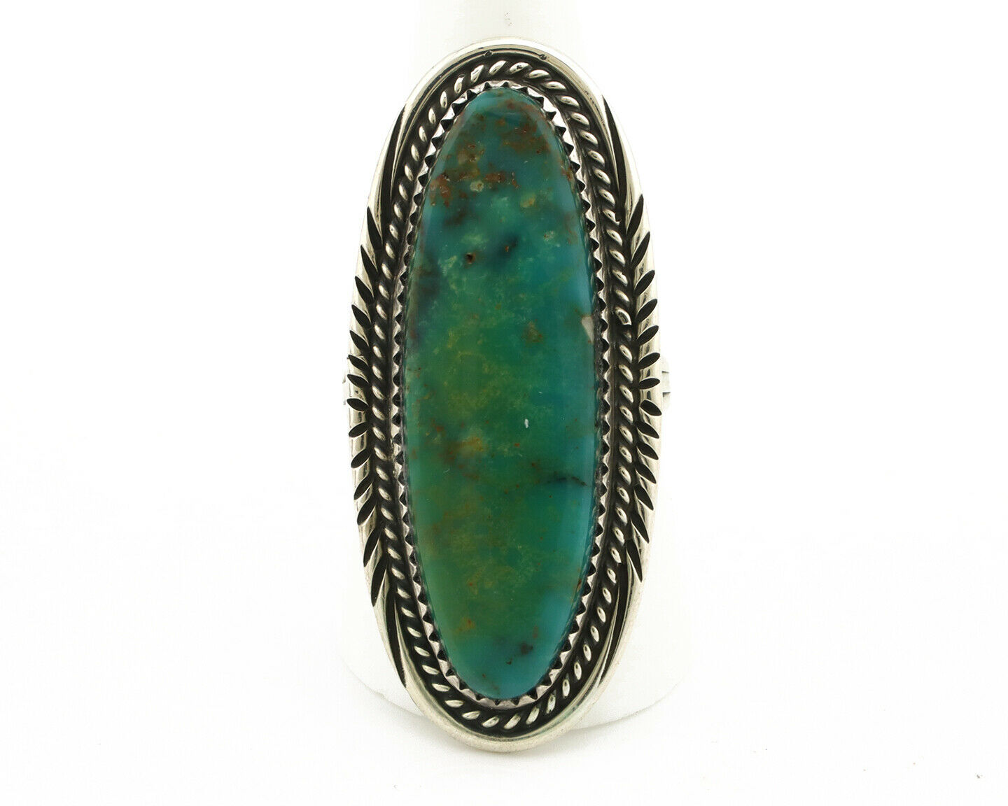 Navajo Ring .925 Silver Turquoise Mountain Artist William Denetdale C.80's