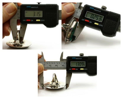 Navajo Ring .925 Silver Kingman Turquoise Artist Signed M Begay C.1980's