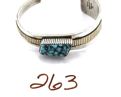 Navajo William Denetdale Bracelet 14k SOLID Gold & .925 Silver C.80's