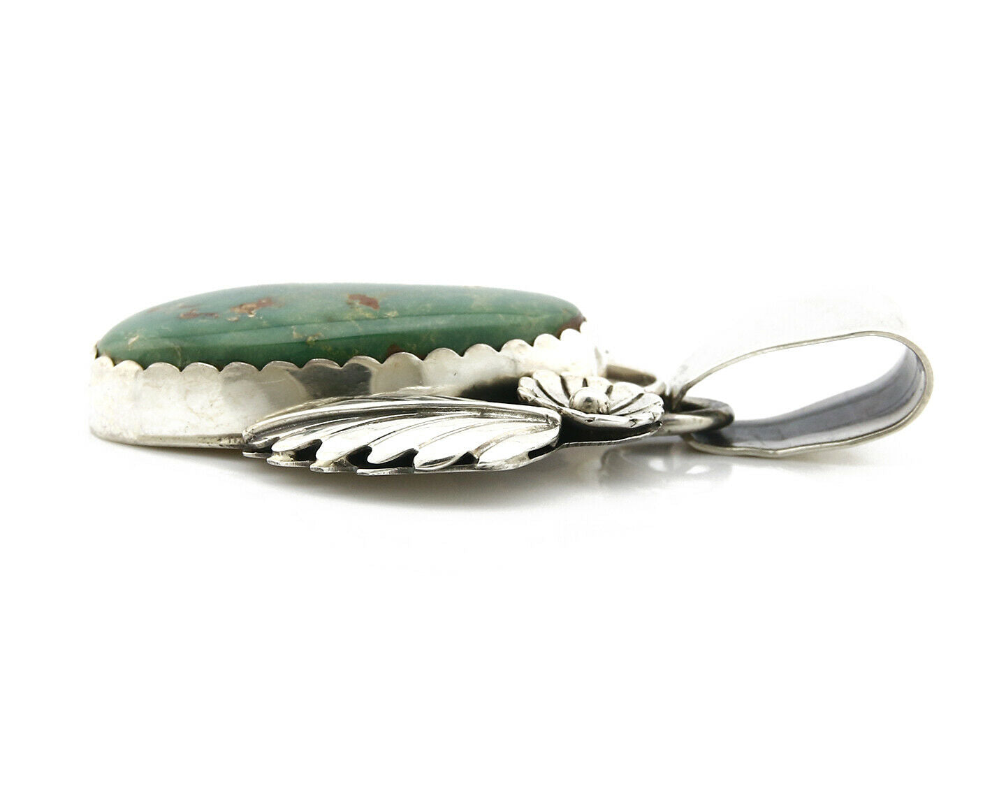 Navajo Pendant .925 Silver Royston Turquoise Native American C.80's