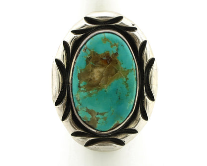 Navajo Ring 925 Silver Turquoise Mountain Artist Signed C Montoya C.80's