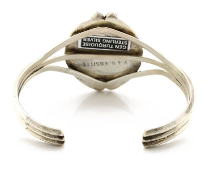 Navajo Cuff Bracelet 925 Silver Natural Gemstone Artist Signed V & N EDSITTY C80