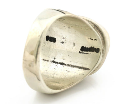 Navajo Ring .925 Silver Turquoise Mountain Native American Artist C.80's