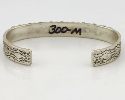 Zuni Bracelet .925 Silver Natural Pink Mussel H. M. Coonsis C.90's