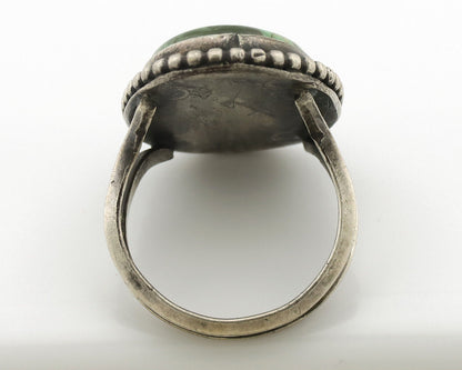 Navajo Ring .925 Silver Natural Turquoise Handmade Native American Artist C.80s