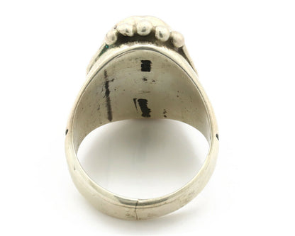Navajo Ring .925 Silver Turquoise Mountain Native American Artist C.80's