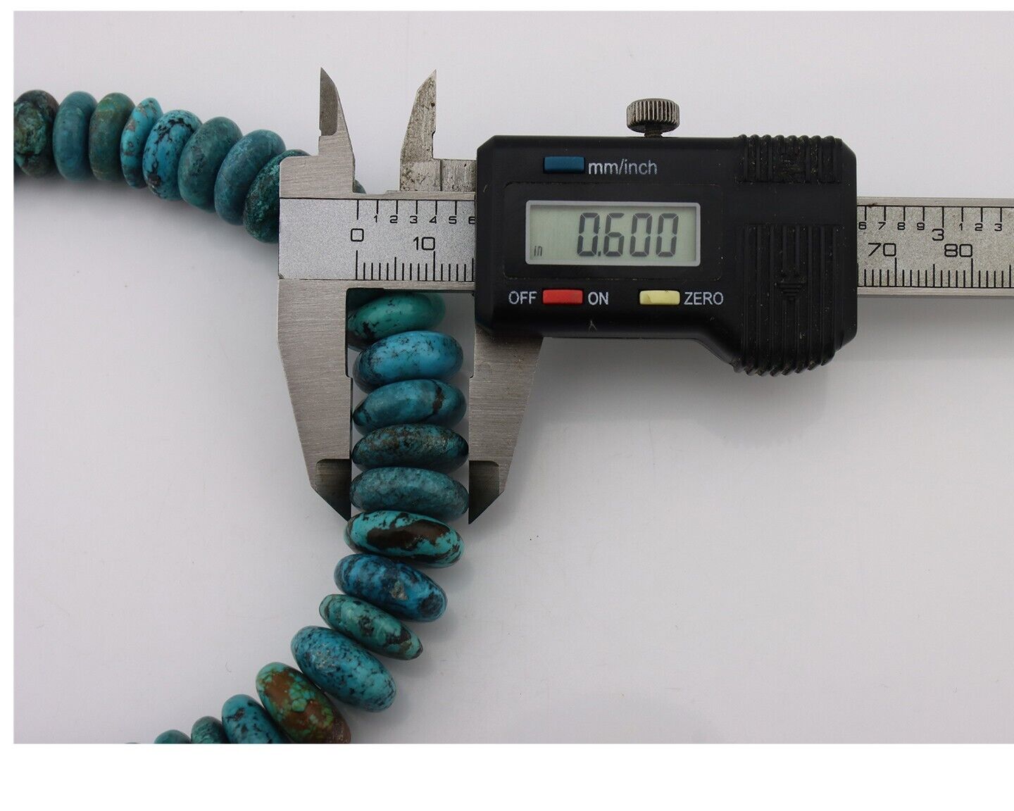 Navajo Necklace 925 Silver Black & Blue Spiderweb Turquoise Native Artist C.80's