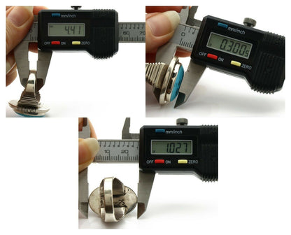 Navajo Ring .925 Silver Sleeping Beauty Turquoise Artist Signed PS C.80's