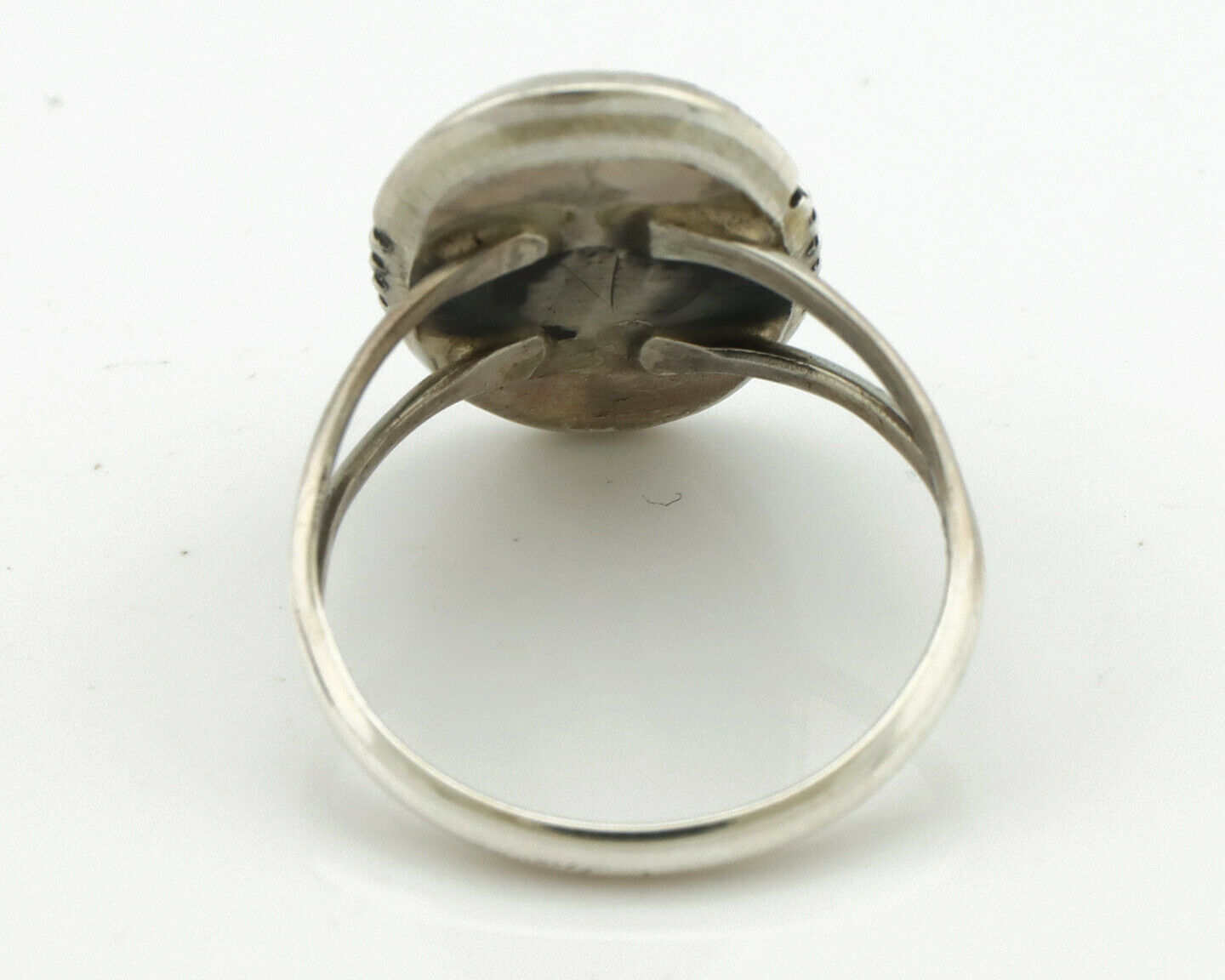 Navajo Ring .925 Silver Royston Turquoise Native American Artist Handmade C.80's