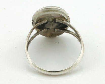 Navajo Ring .925 Silver Royston Turquoise Native American Artist Handmade C.80's