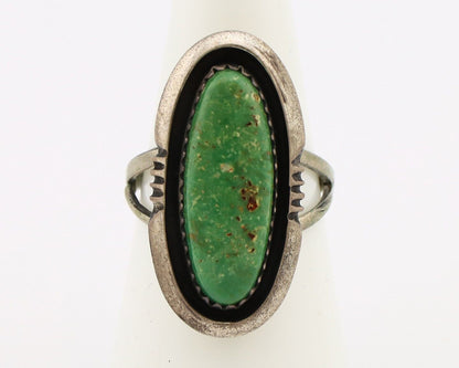 Navajo Handmade Ring .925 Silver Turquoise Native American Artist C.80's