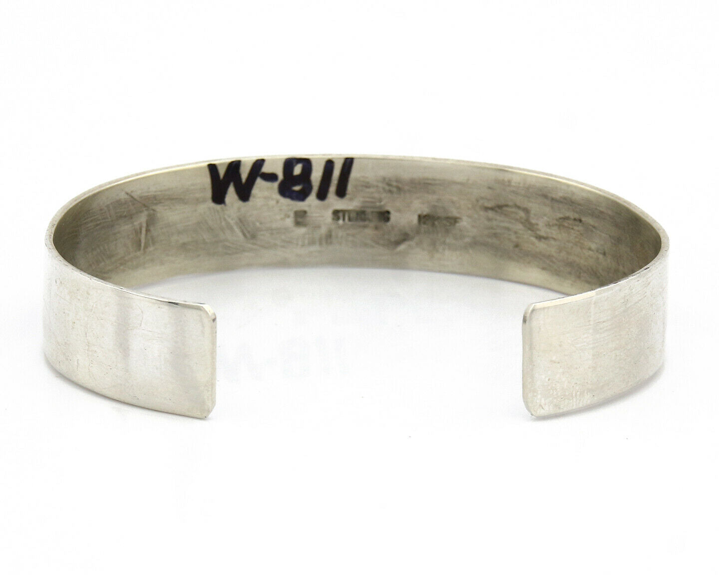 Navajo Bracelet SOLID .925 Silver & 12K Gold Filled Signed E Cuff C.80's