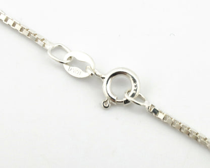 Navajo Necklace .925 Silver Sleeping Beauty Turquoise Signed C Montoya C.80's