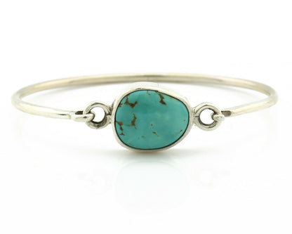 Navajo Bracelet .925 Silver Blue Arizona Turquoise Native American Artist C.90's
