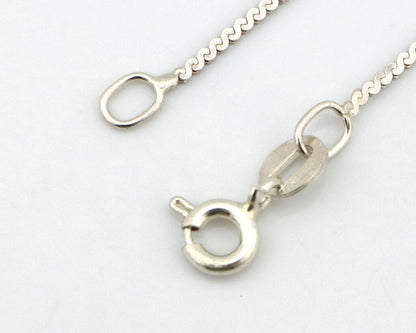 Navajo Handmade Cross Necklace 925 Silver Blue Turquoise Signed W C.80's