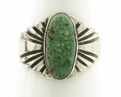 Navajo Ring .925 Silver Blue Green Arizona Turquoise Artist Signed Apache C.80's