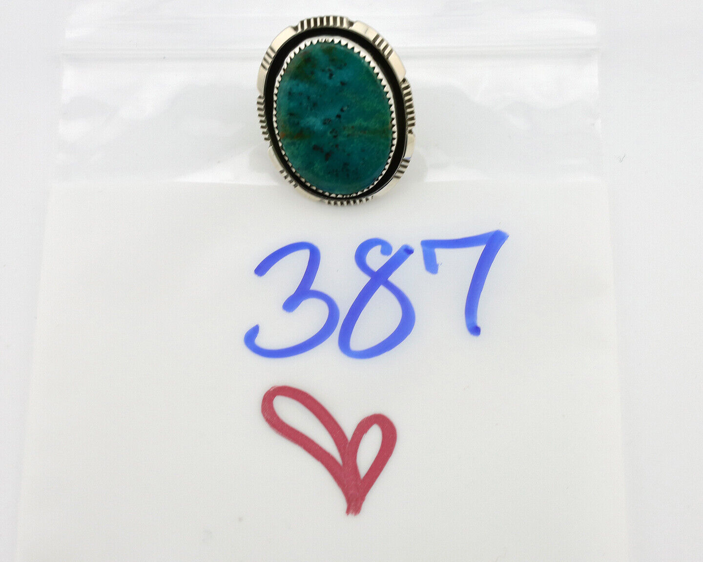 Navajo Ring 925 Silver Natural Southwest Turquoise Signed William Denetdale C80s