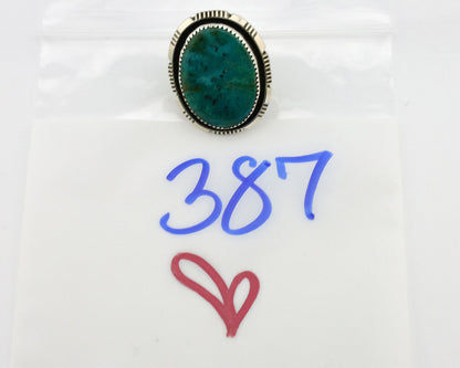 Navajo Ring 925 Silver Natural Southwest Turquoise Signed William Denetdale C80s