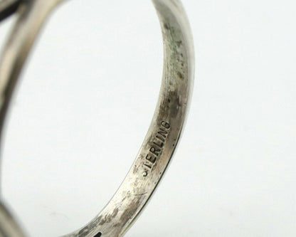 Navajo Ring .925 Silver Arizona Turquoise Native American Artist Handmade C.80's