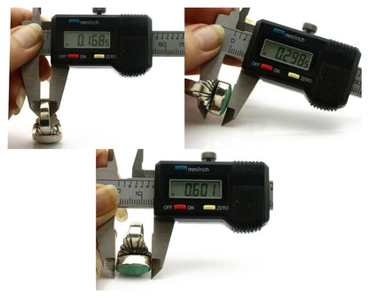 Navajo Ring .925 Silver Kingman Turquoise Artist Signed Apache C.80's