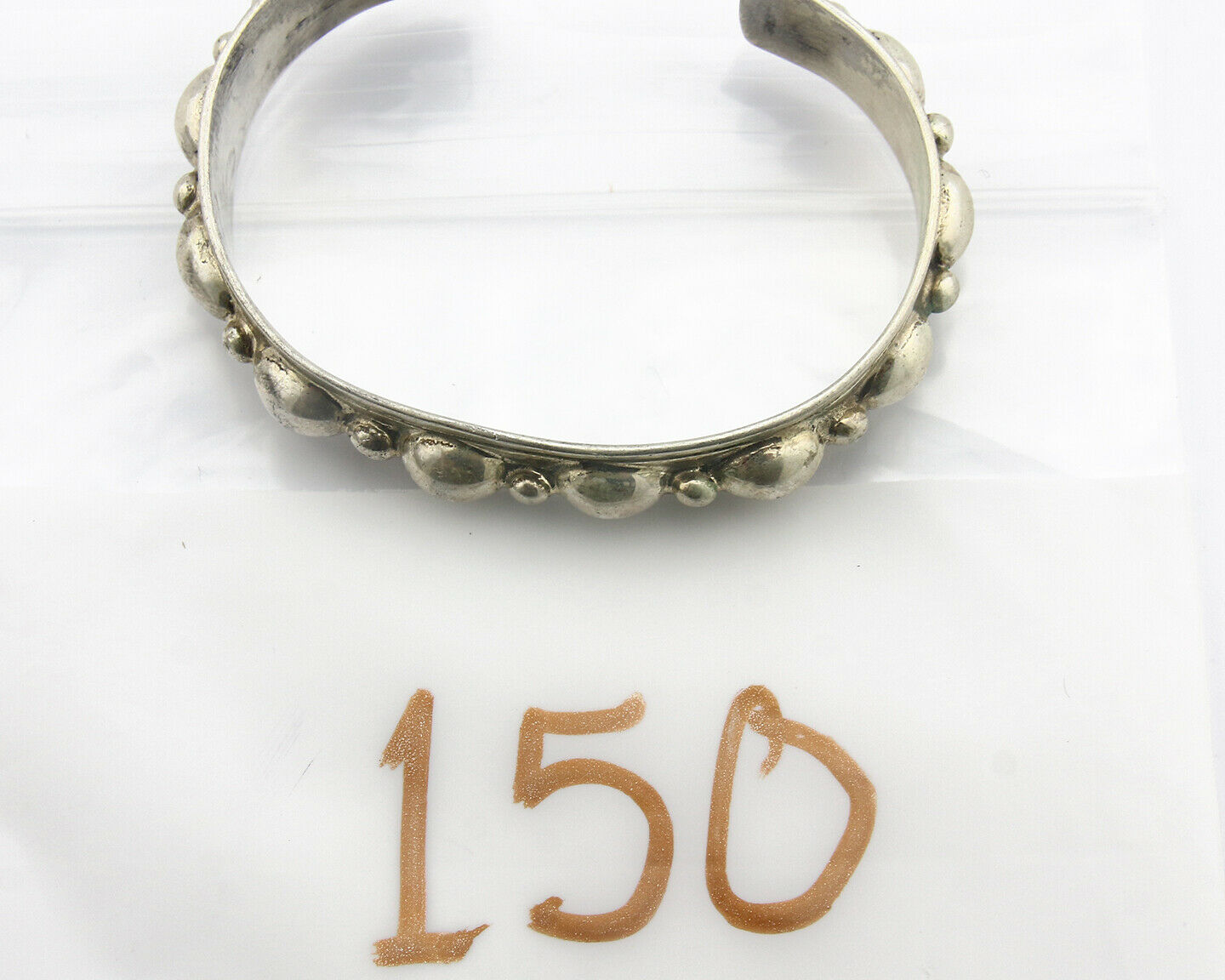 Navajo Bracelet .925 SOLID Silver Handmade Artist C Montoya C. 1980's