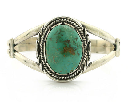 Navajo Bracelet .925 Silver Southwest Turquoise Signed Apache Manufacturing C80s