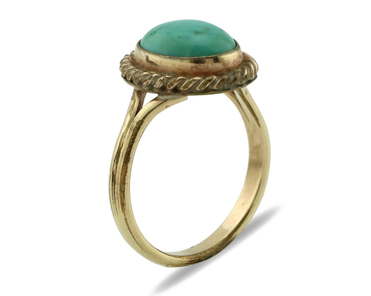 Navajo Ring .925 Silver Royston Turquoise Native American Artist C.80's