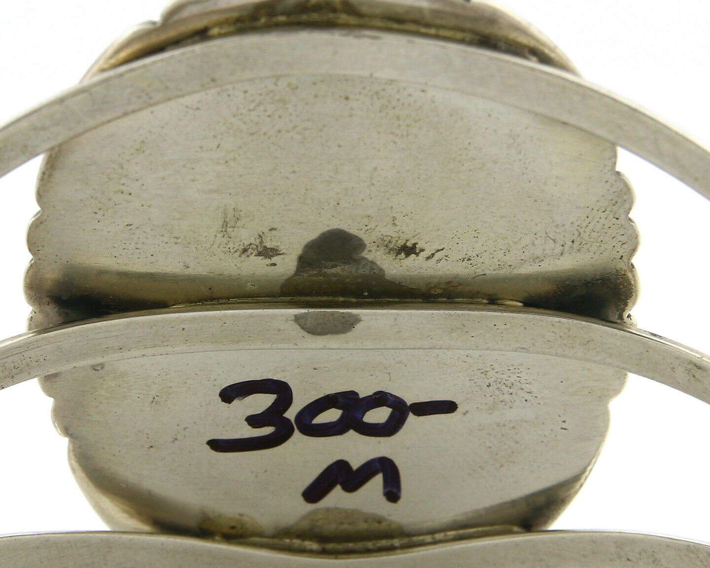 Navajo Bracelet .925 Silver Turquoise Mtn Artist Native American C.80's