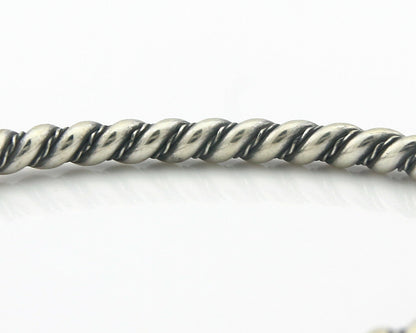 Navajo Bracelet .925 SOLID Silver Handmade Artist Tahe Circa Late 1980's