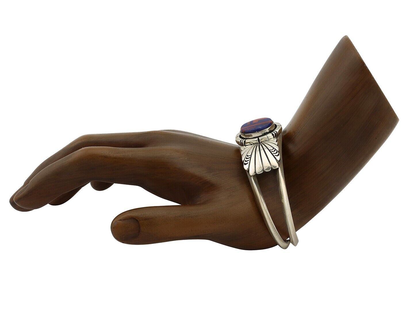 Navajo Bracelet 925 Silver Coral & Blue Turquoise Shop Signed De Chelly - L Kee