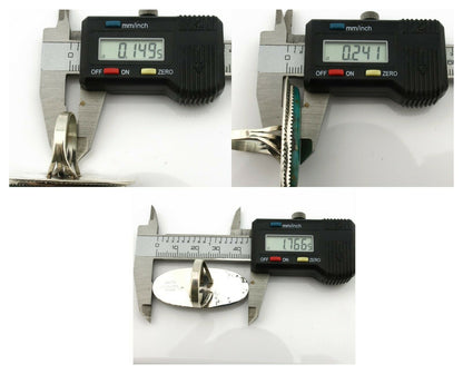 Navajo Ring .925 Silver Turquoise Mountain Artist William Denetdale C.80's