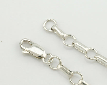 Navajo Necklace .925 Silver Tiger Eye Sapphire Native American Artist C.80's