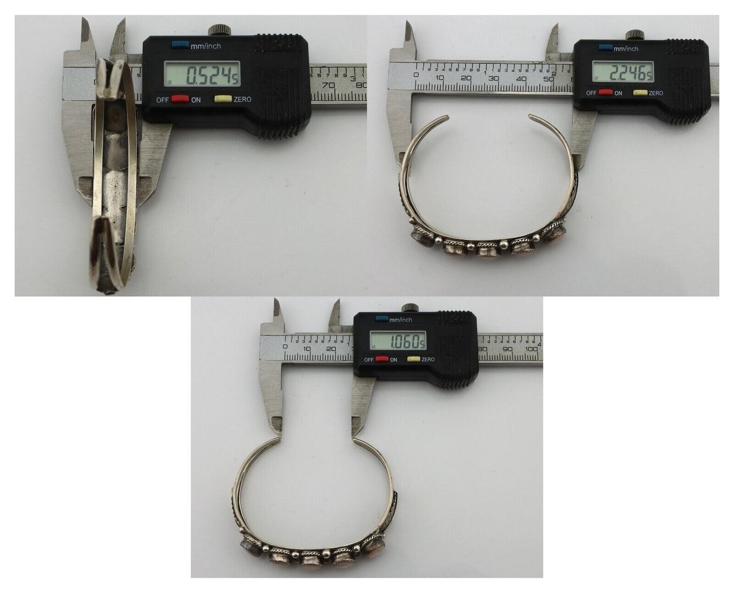 Women's Navajo Bracelet 925 Silver Natural Pink Mussel Native American C.80's