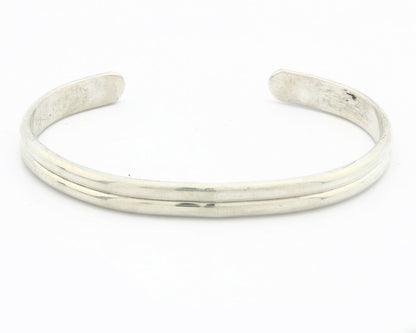 Navajo Bracelet .925 SOLID Silver Handmade Artist Tahe C. 1980's
