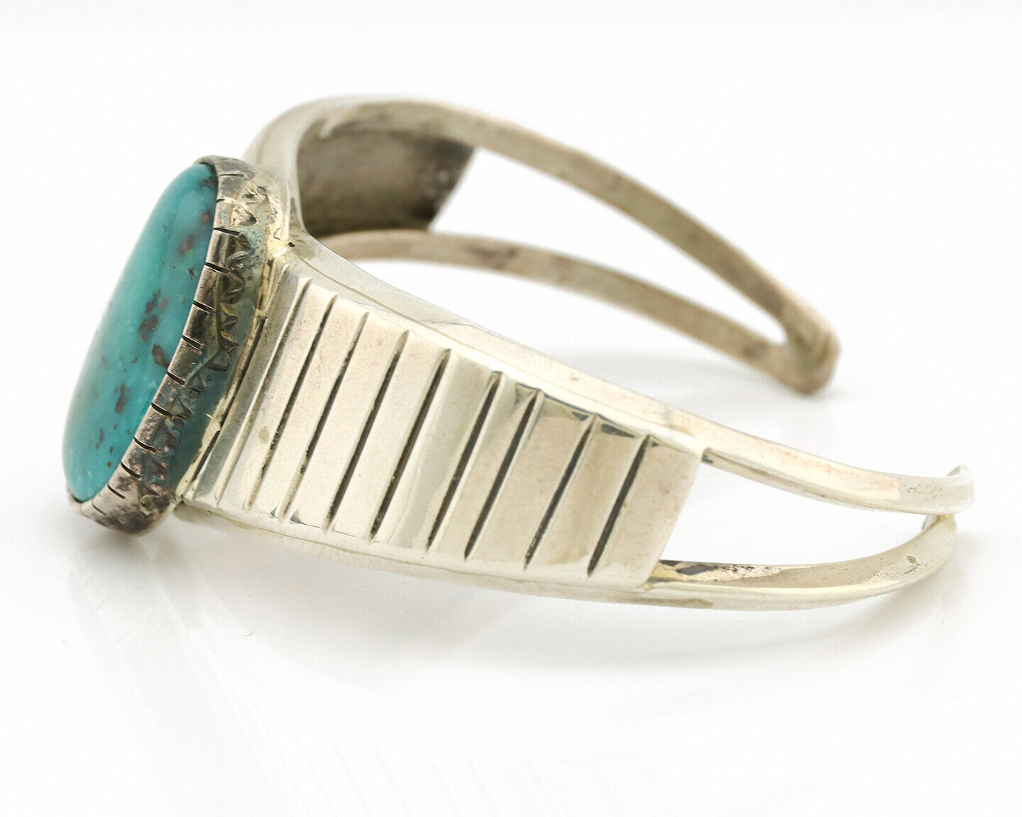 Women's Navajo .925 Silver Nevada Turquoise Native American Artist C.80's