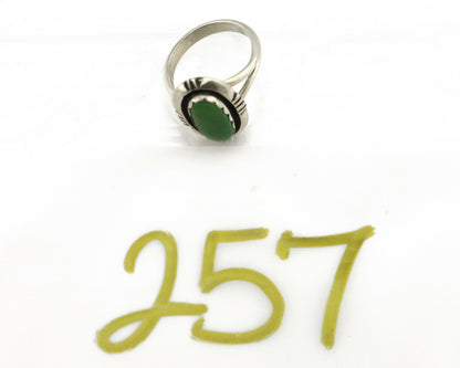 Navajo Ring .925 Silver Kingman Turquoise Handmade Native American Artist C.80's