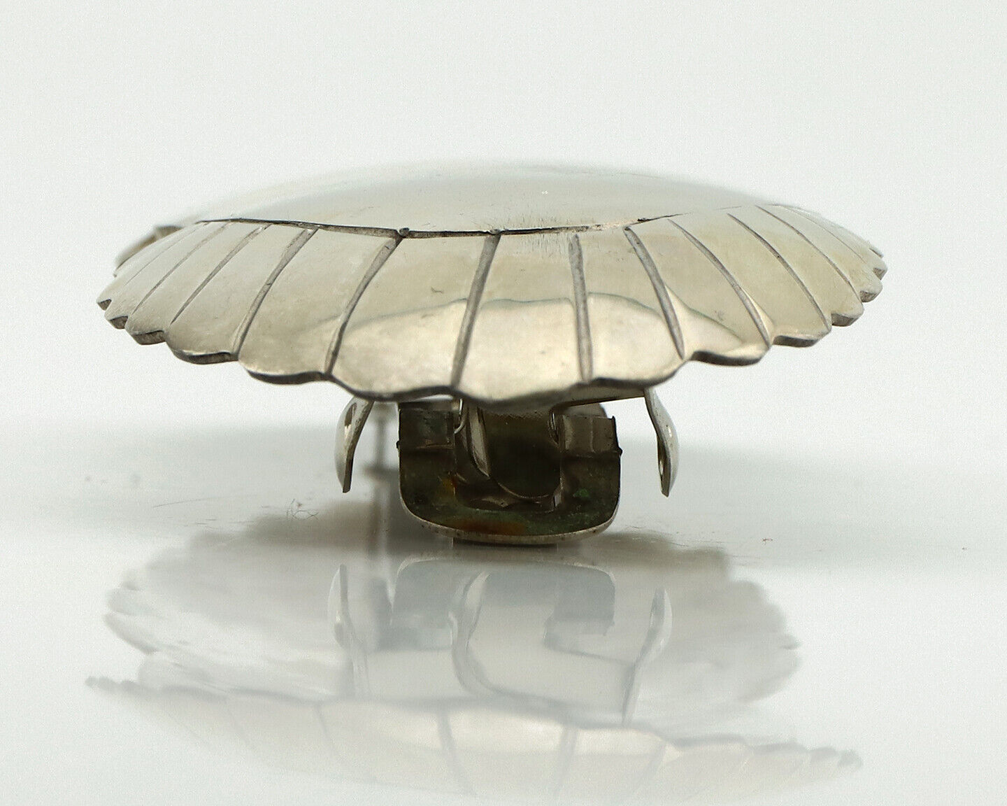 Navajo Hair Clip Barrette .925 Silver Hand Stamped Artist Signed C Montoya C80s