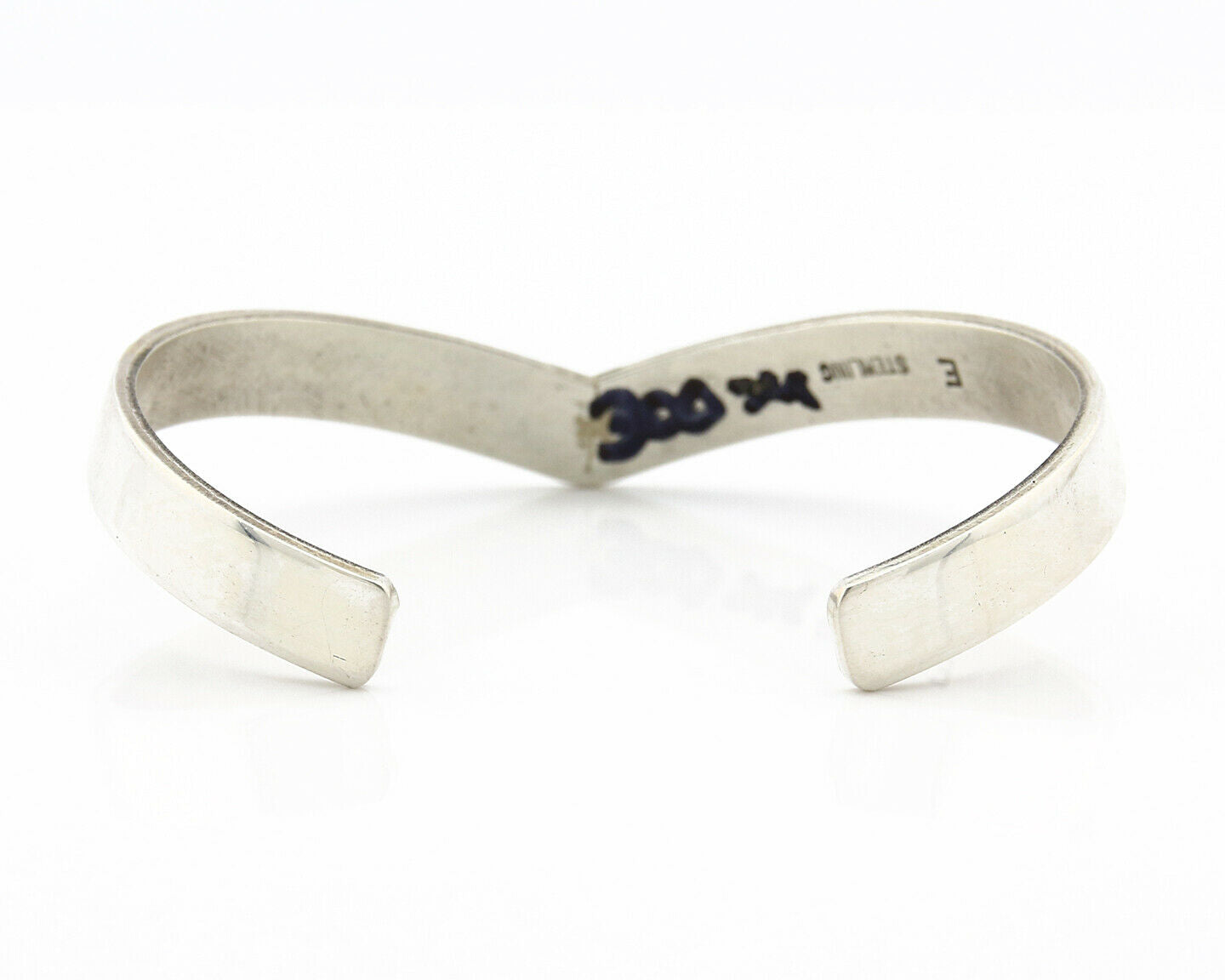 Navajo Bracelet SOLID .925 Silver & 12k Gold Filled Signed E Cuff C.80's