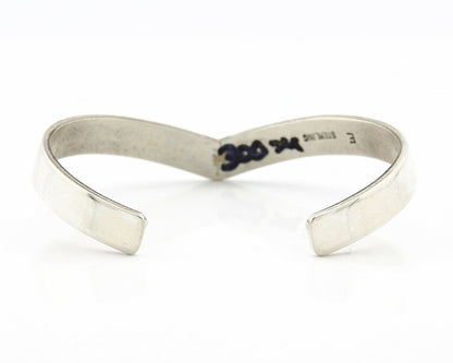 Navajo Bracelet SOLID .925 Silver & 12k Gold Filled Signed E Cuff C.80's