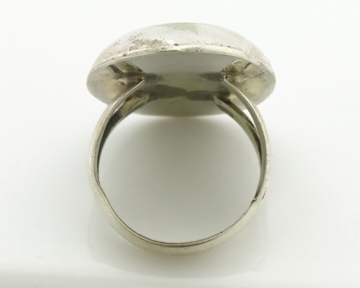 Navajo Ring .925 Silver Turquoise Native American Artist C.1980's