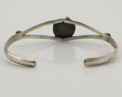 Women's Navajo Bracelet 925 Silver Natural Pink Mussel Native American C.80's