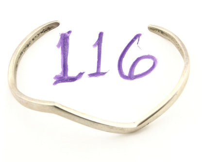 Navajo Bracelet .925 Silver Handmade Sand Cast Native American Artist Circa 70's