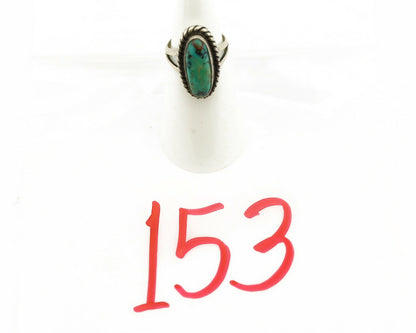 Navajo Ring .925 Silver Nevada Turquoise Artist Native American C.1980's